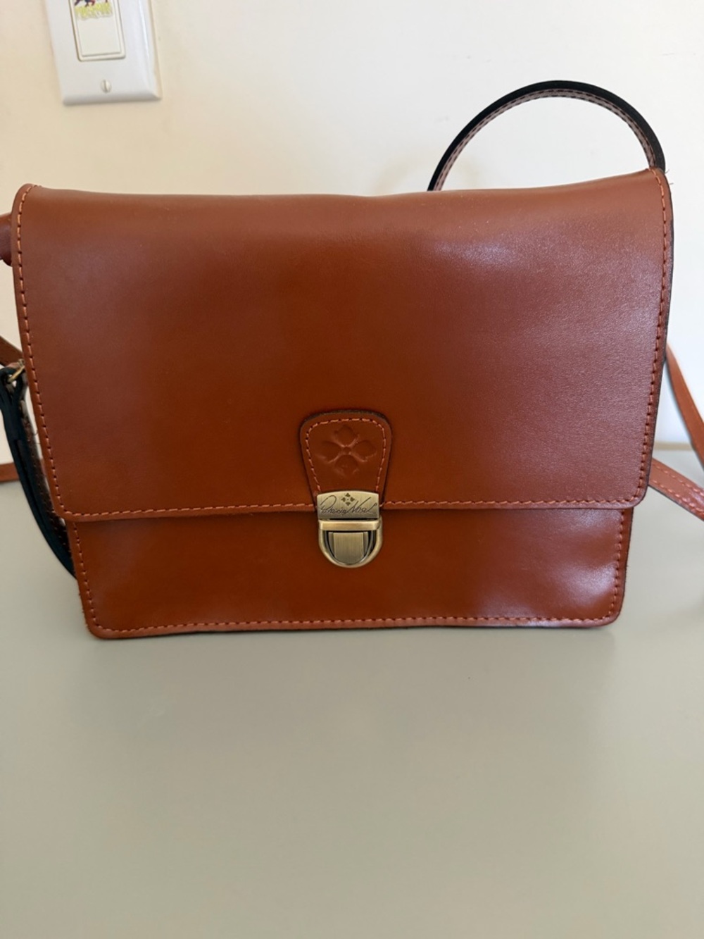 Classic Brown Leather Crossbody Bag
